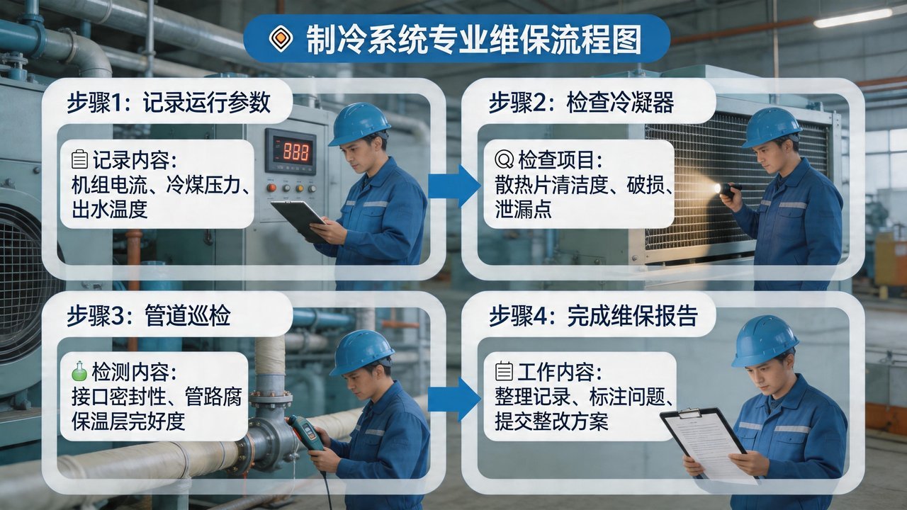 制冷系统检修流程