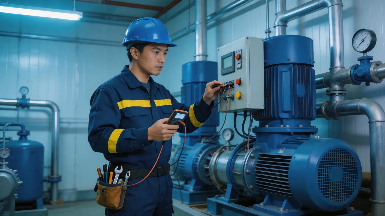 冷库维修师傅专业工作场景