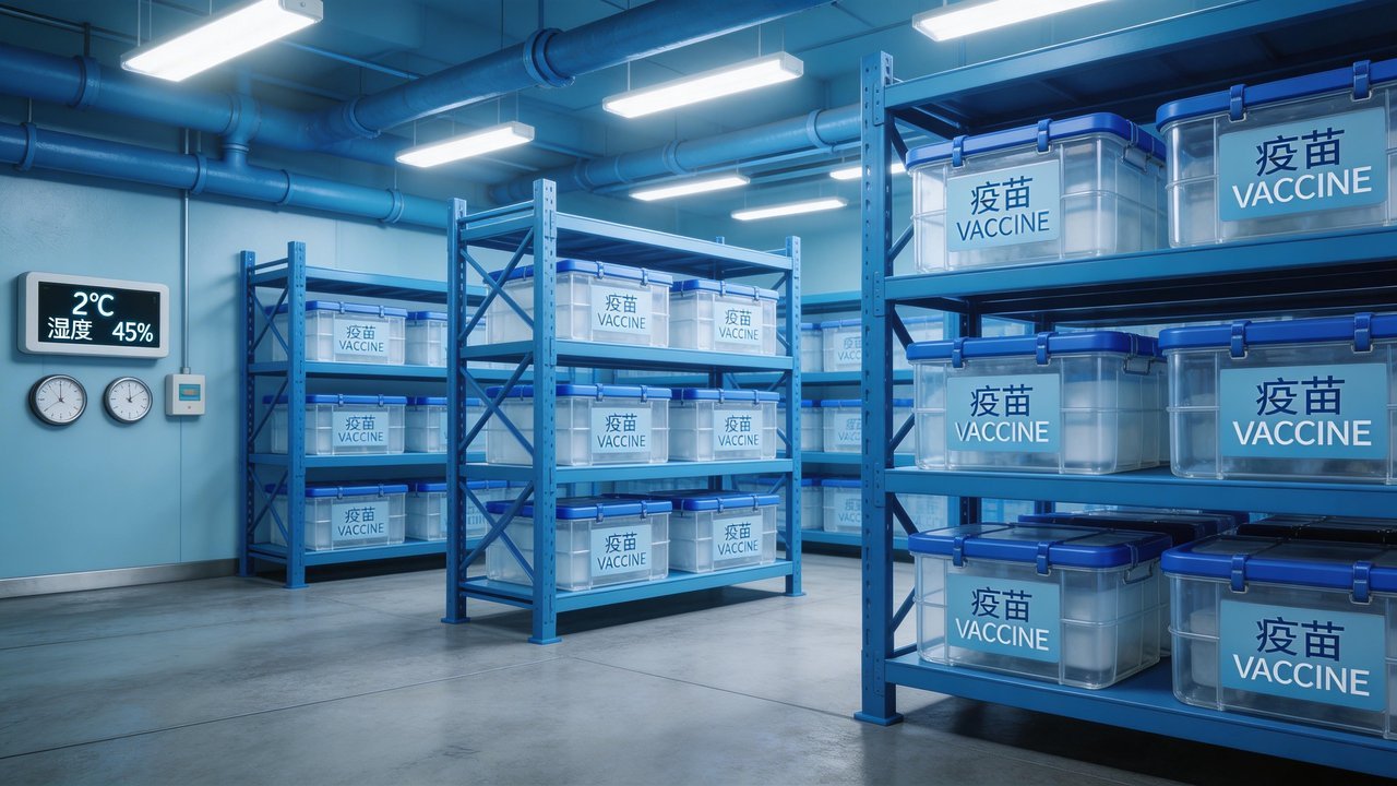 疫苗冷库内部