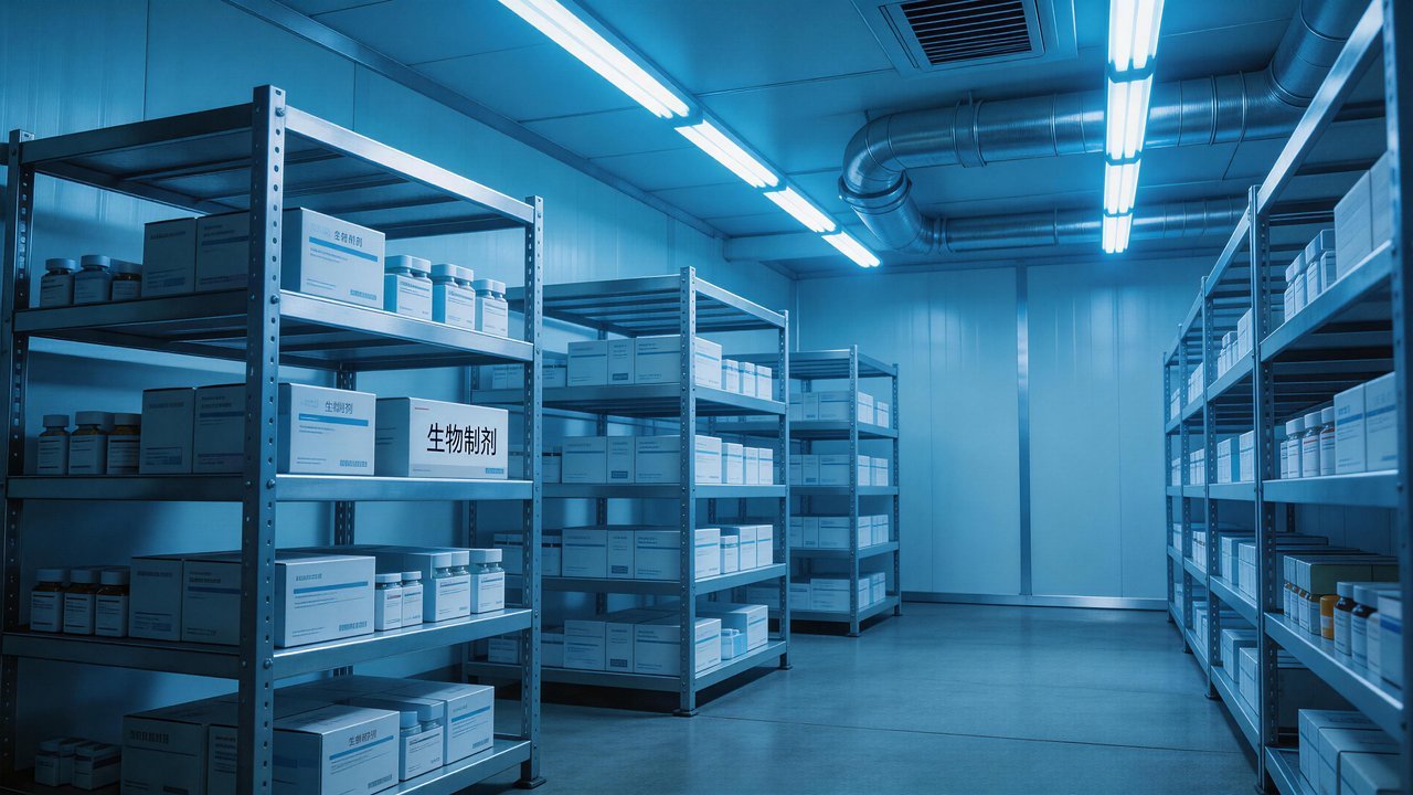 医疗冷库内部场景