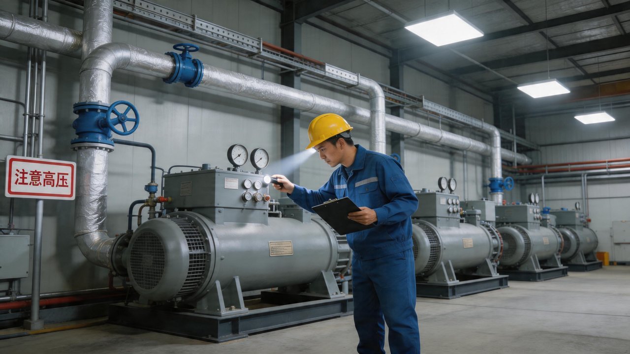 压缩机机房检查