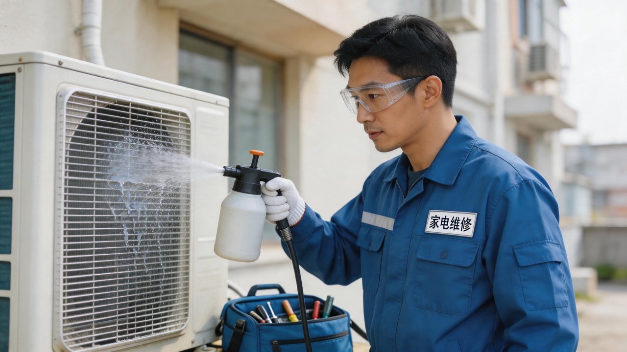 冷凝器清洗维护