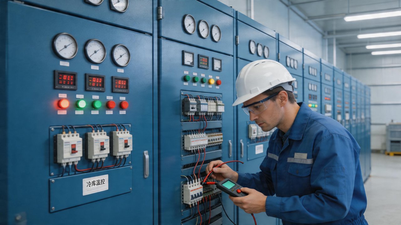 冷库电控箱检修场景