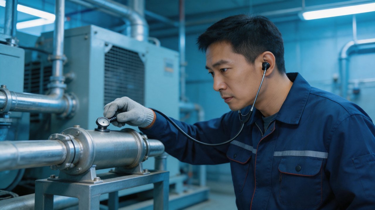 维修师傅排查故障