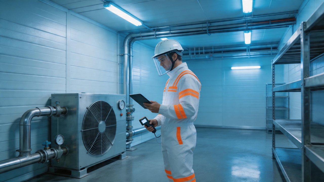 步入式冷库检查场景