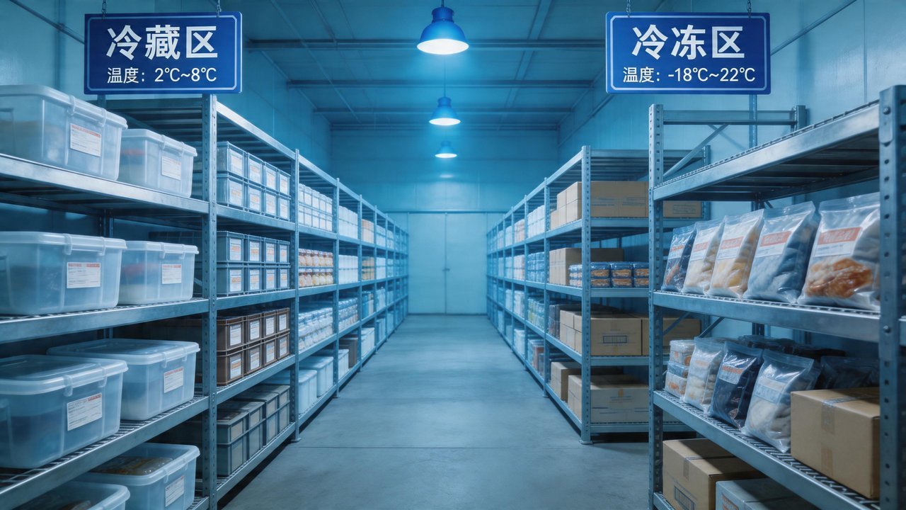冷库分区标识清晰