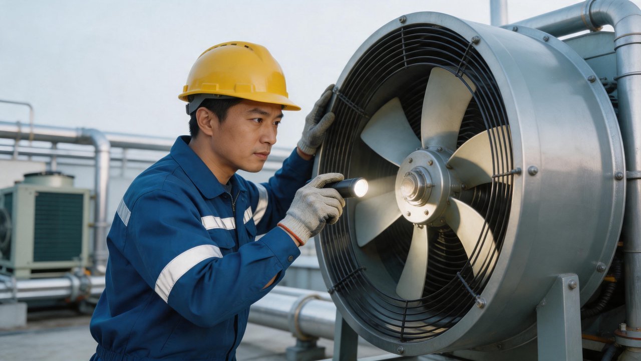 冷凝器风机检修