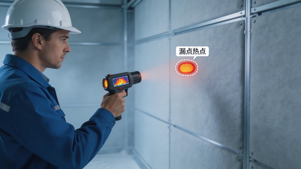 红外测温仪检测保温层漏点