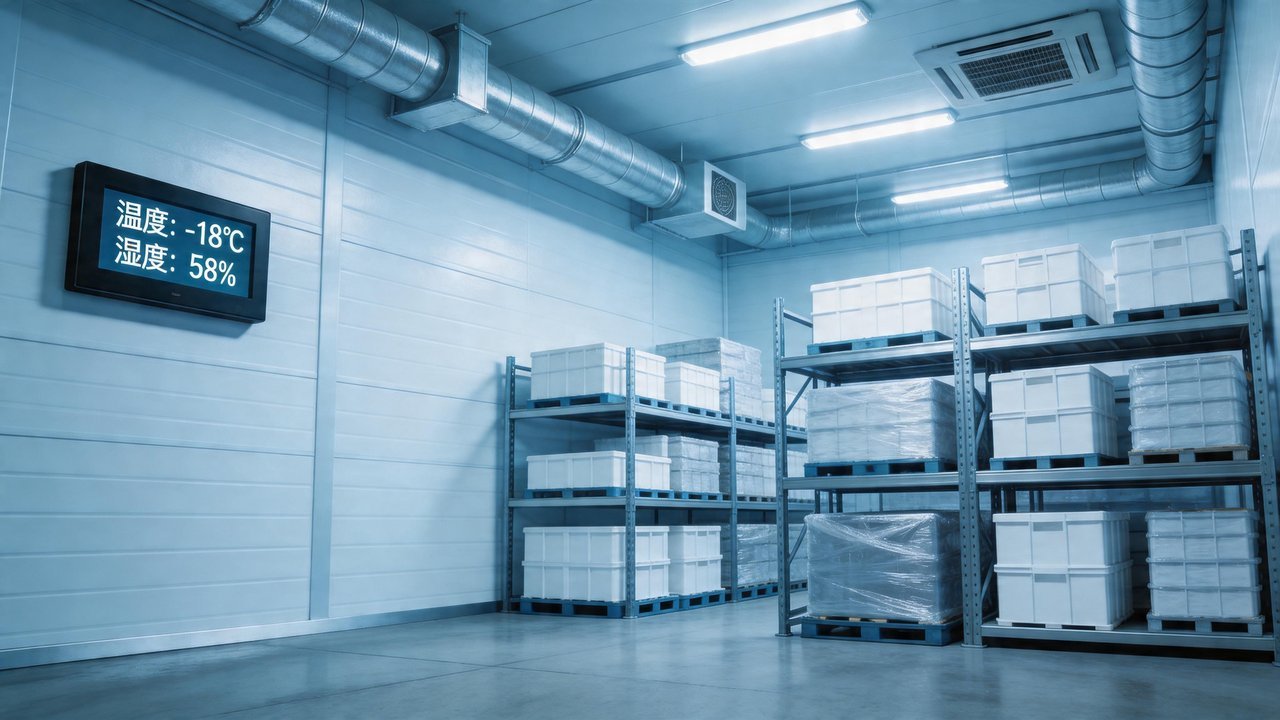 现代化冷库内部场景