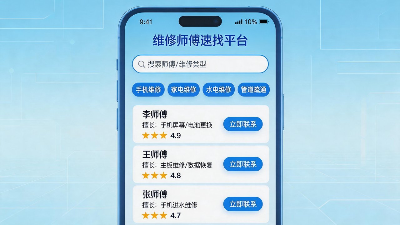 线上找师傅平台