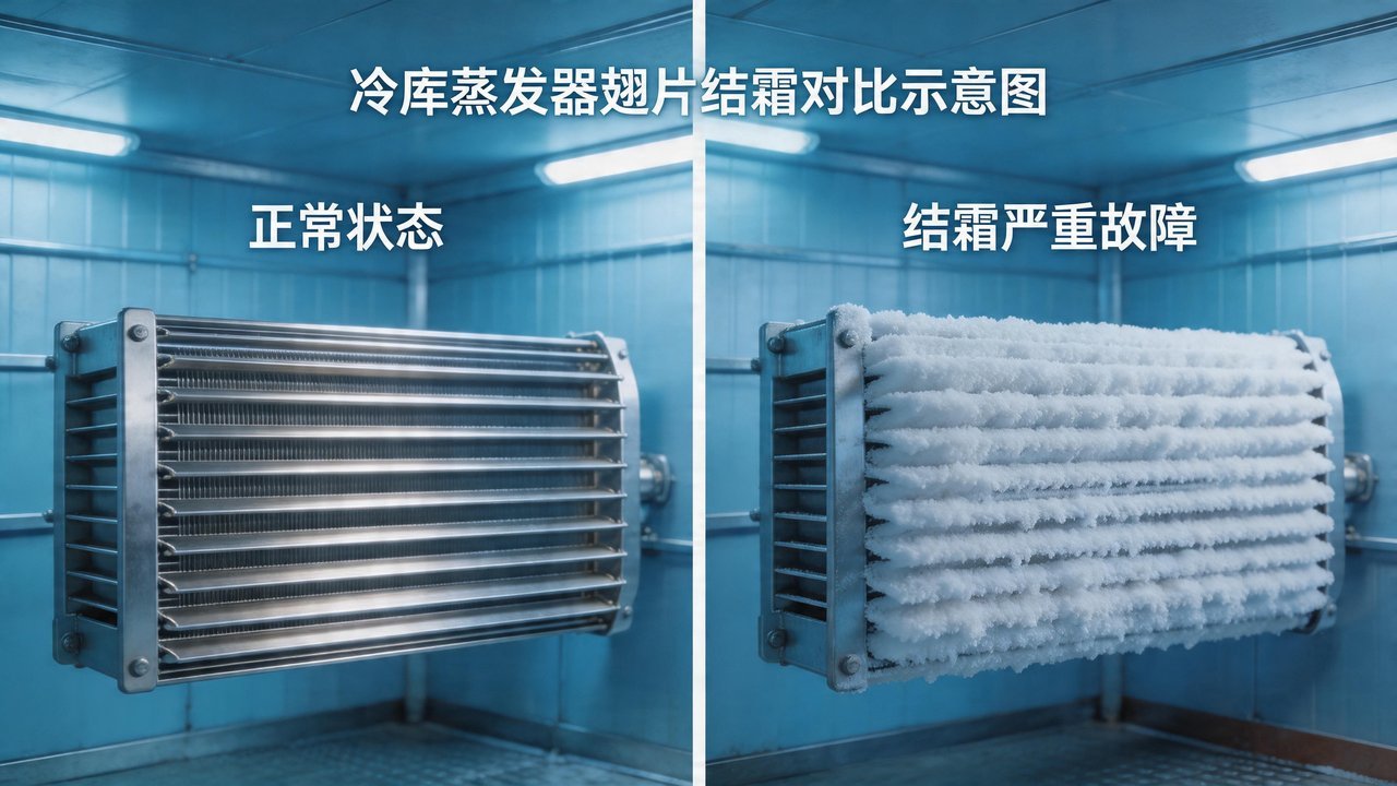 蒸发器翅片结霜严重