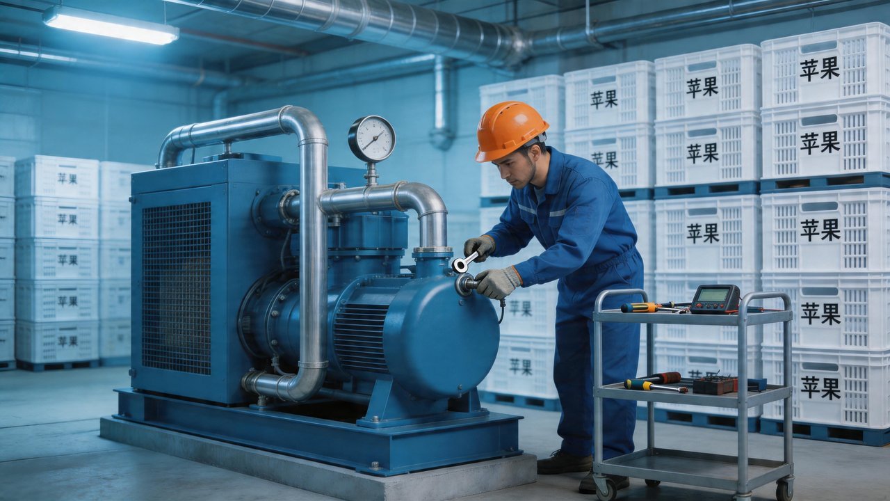 苹果冷库压缩机维修