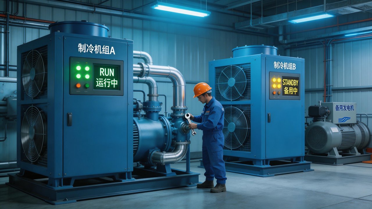 制冷机组一用一备配置