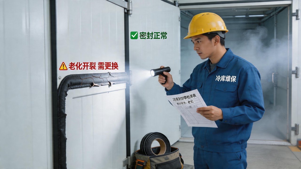 冷库门密封检查