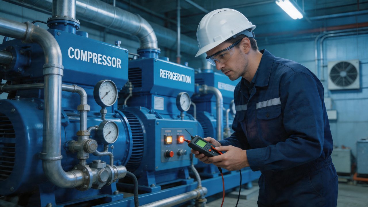 冷库压缩机机房检修