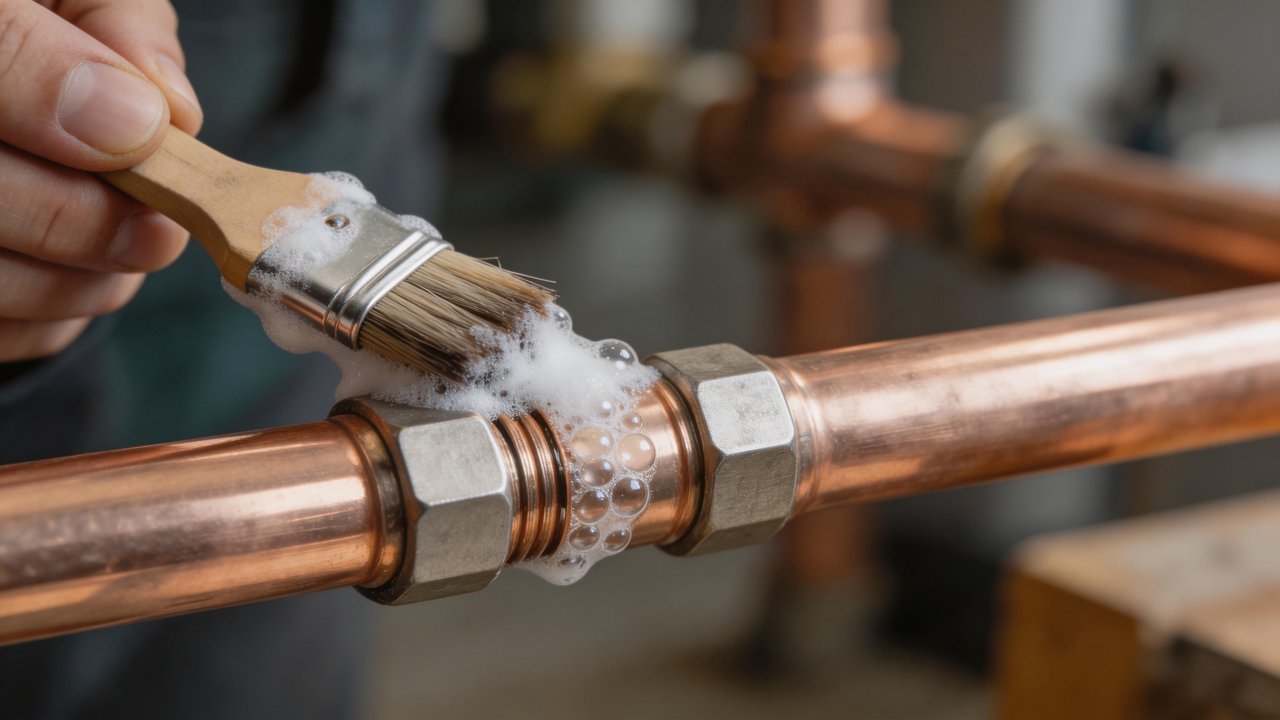 管道接头油迹检测