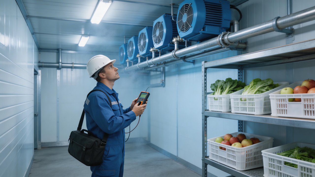 农产品冷库维修现场