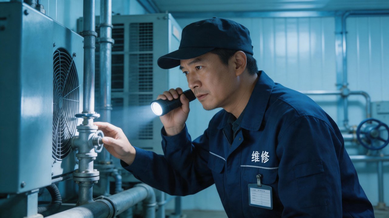 维修师傅检修设备