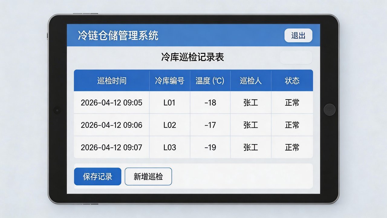 冷库巡检记录表格