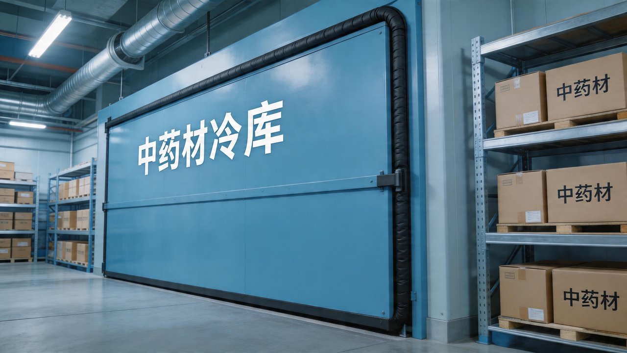 中药材冷库库门