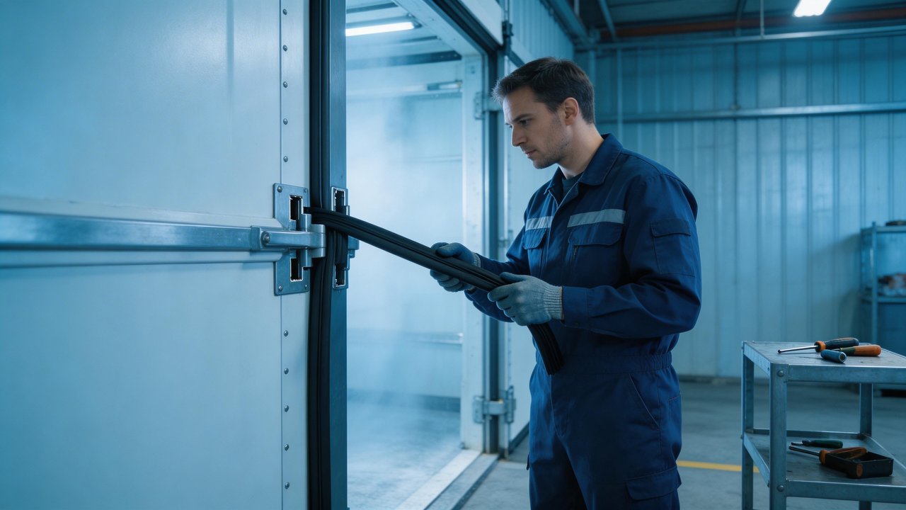 门封条更换过程