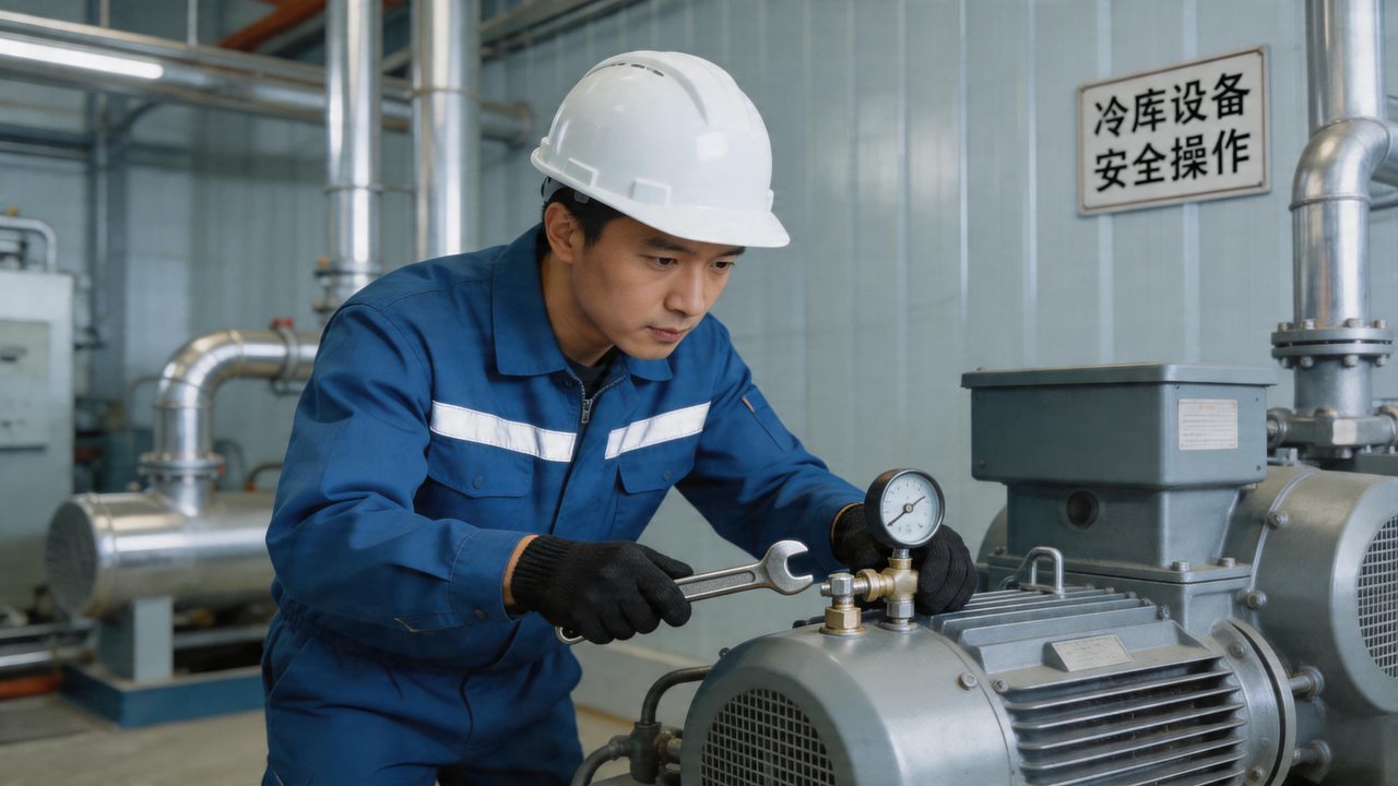 维修人员检修设备