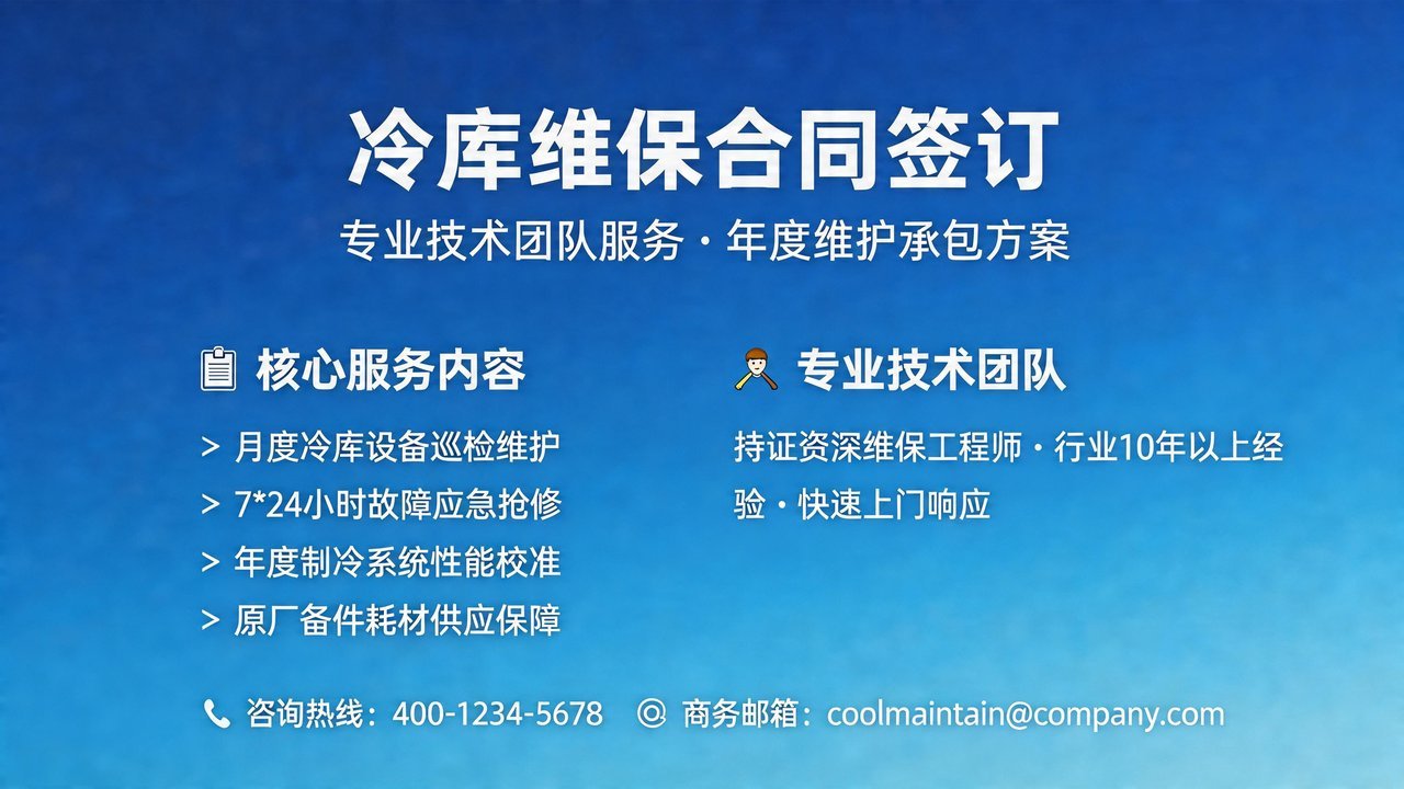 冷库维保合同签订