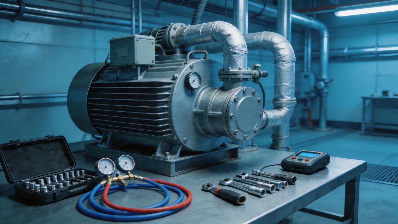 冷库压缩机检修