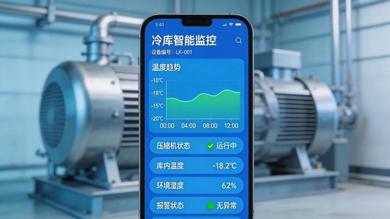 手机端远程监控冷库设备状态