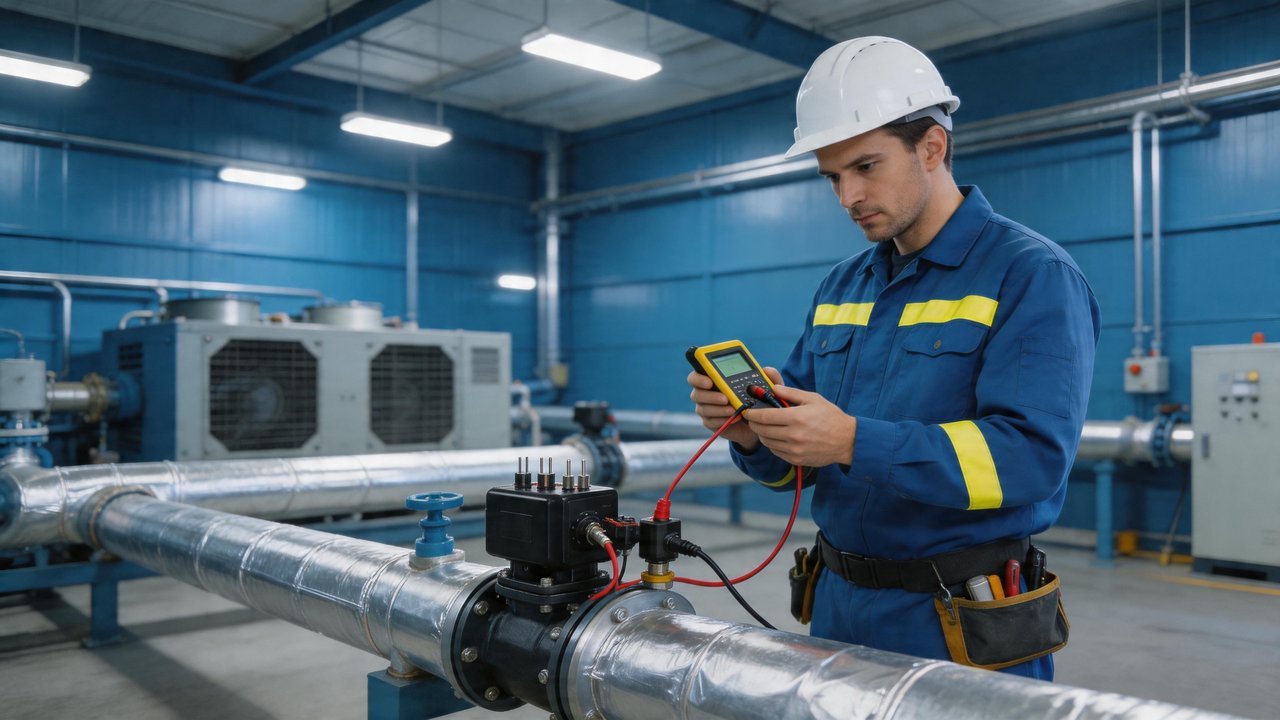 冷库电磁阀检修场景