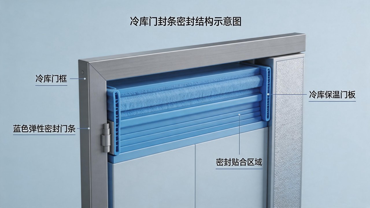 冷库门封条密封结构