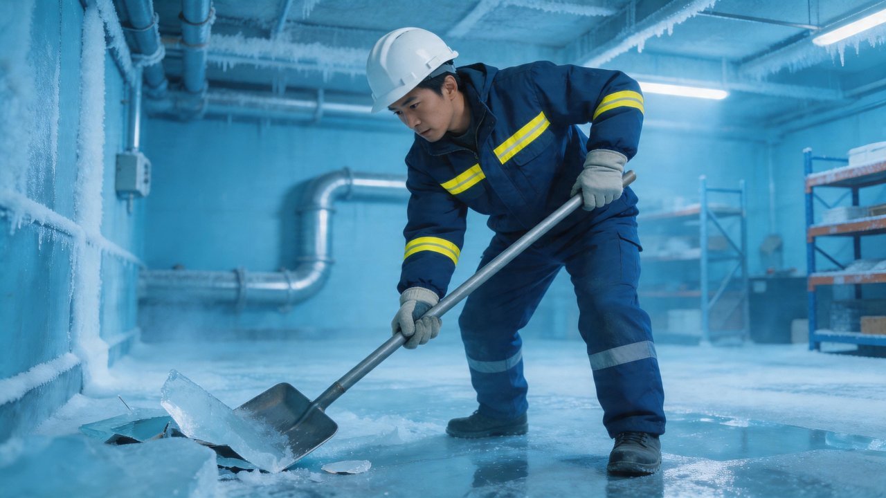 冷库地面除冰操作