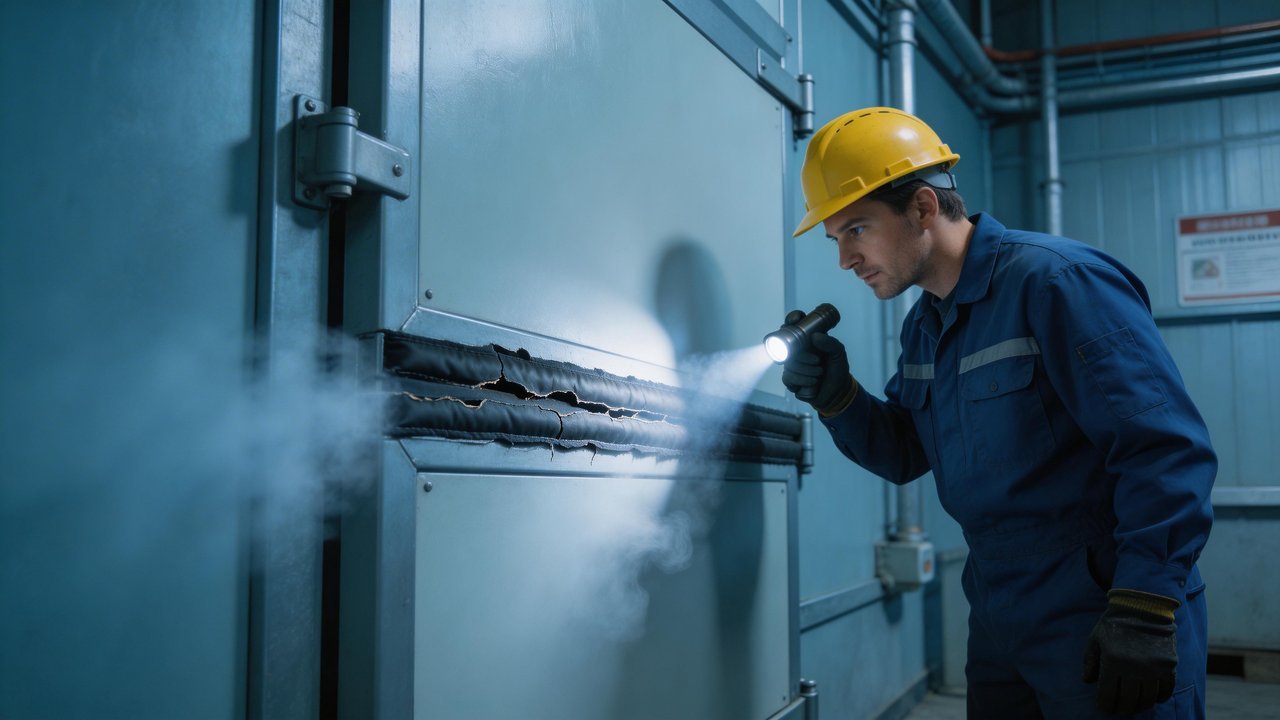 冷库门密封条检测场景