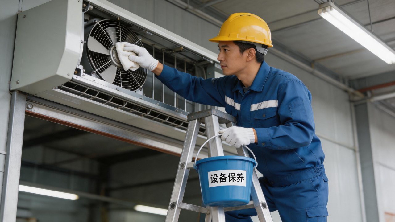风幕机风机叶片清洁维护