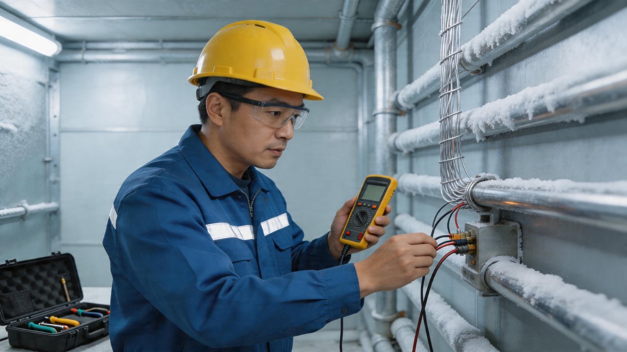 技术人员检修化霜系统