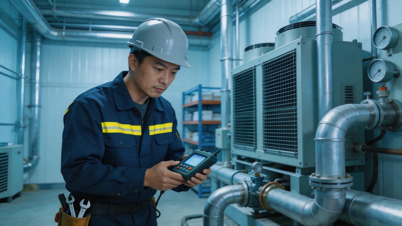 维修师傅检修设备