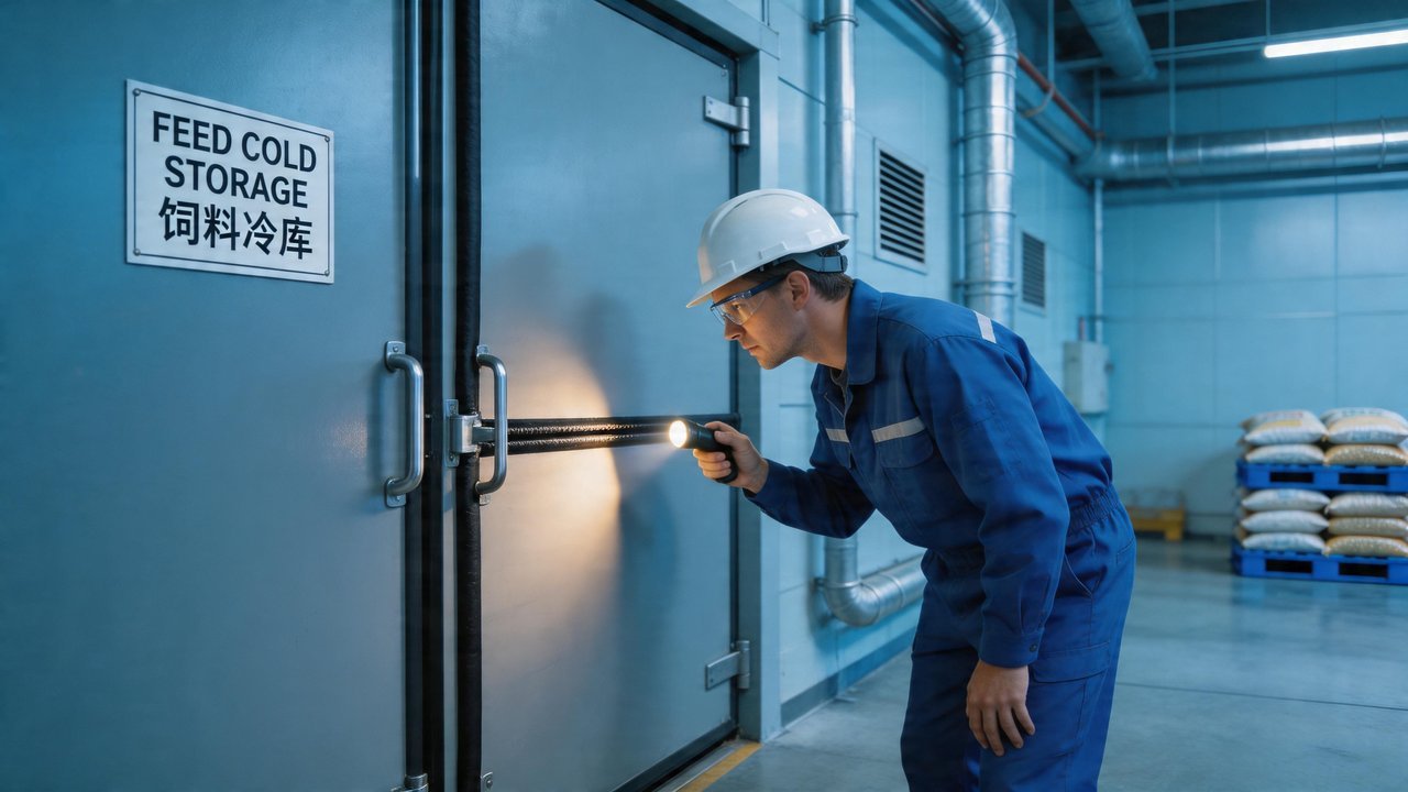 饲料冷库库门密封检查