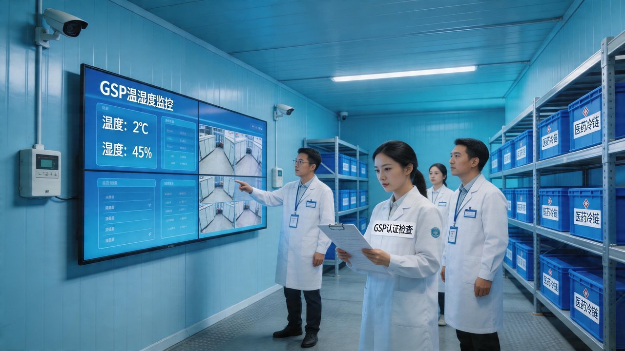 医药冷库GSP认证检查现场