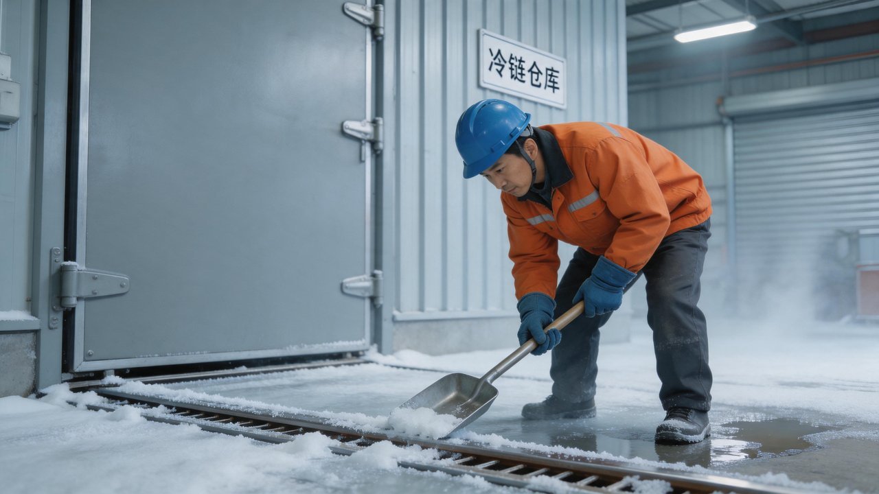 地轨积冰清理场景