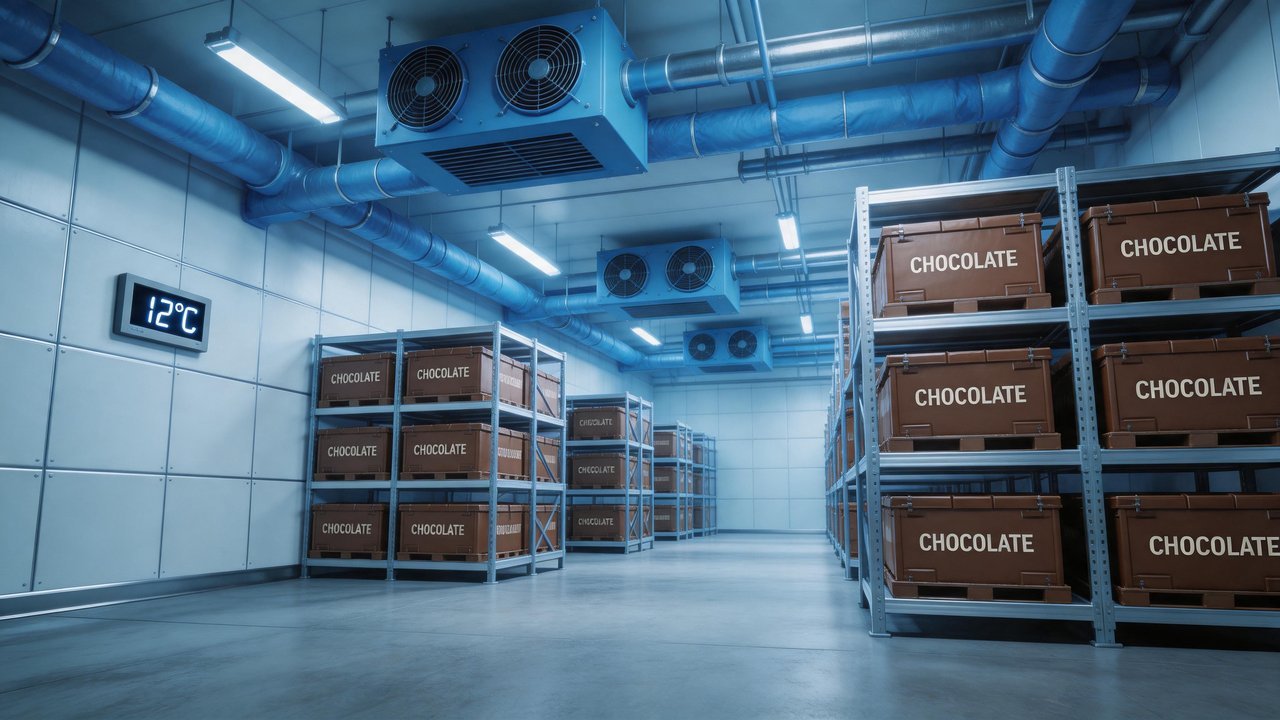 巧克力冷库内部