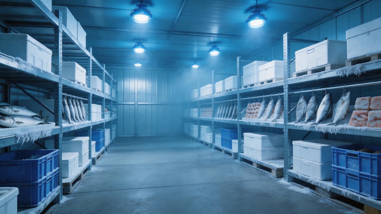 海鲜冷库内部