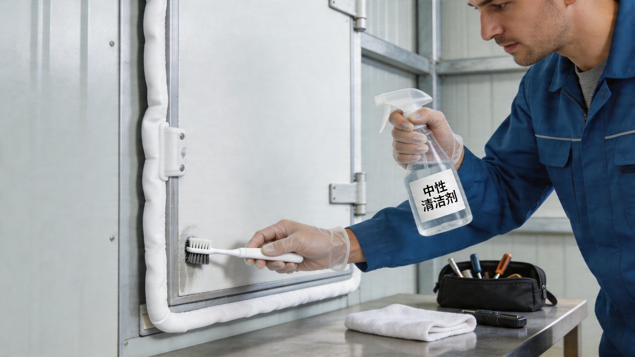 清洁冷库门封条场景