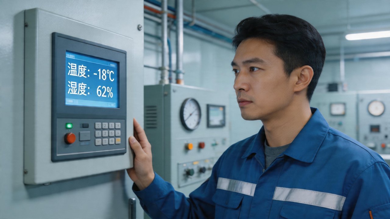 技术人员检查温控系统