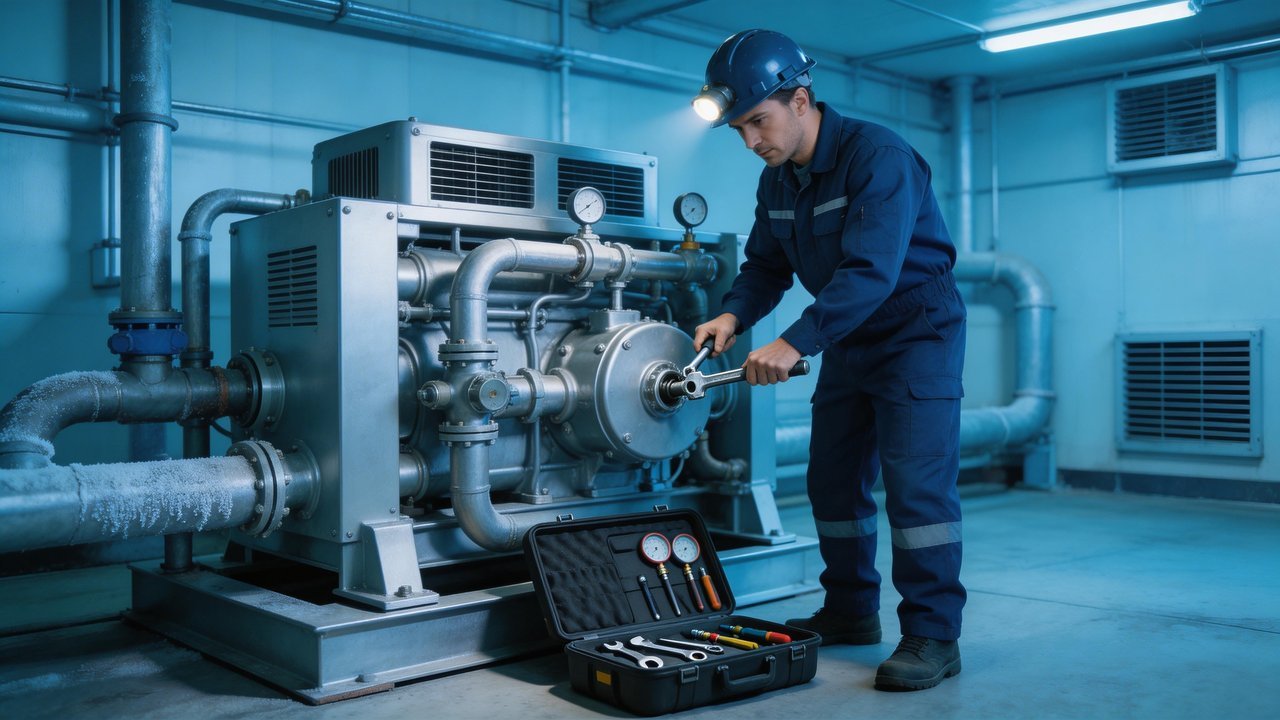 冷库压缩机检修