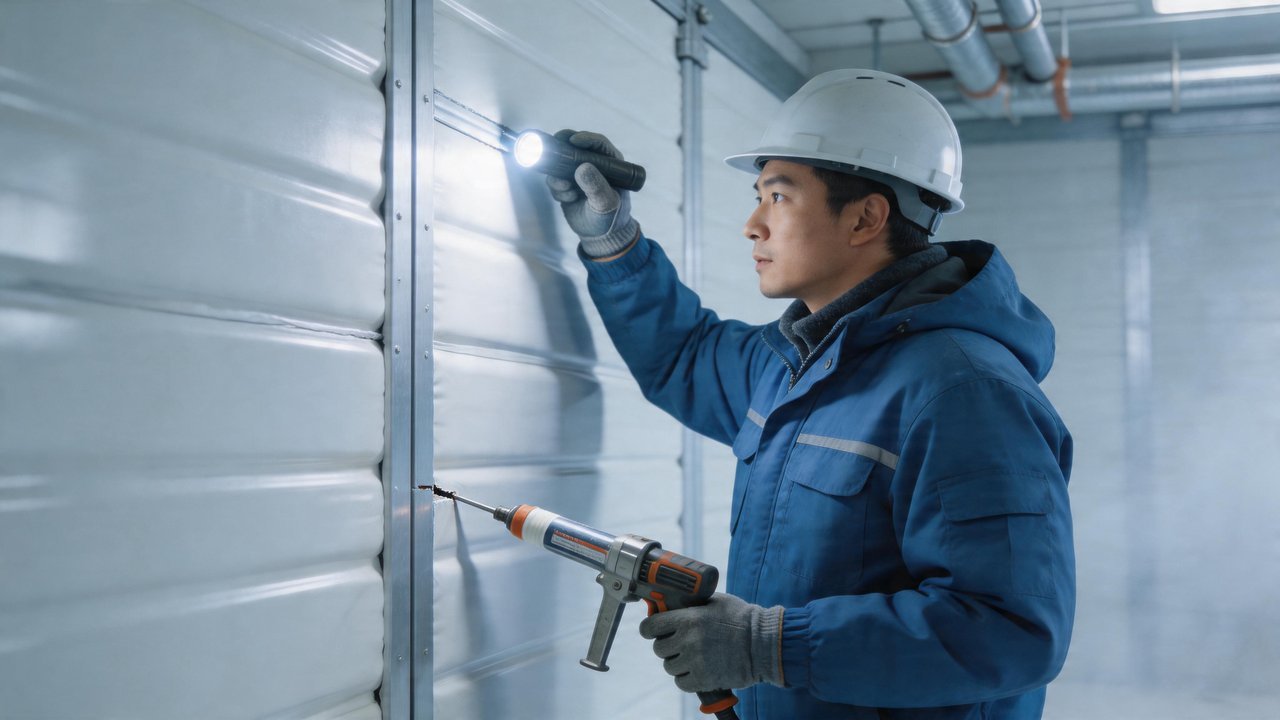 检查库板密封胶条