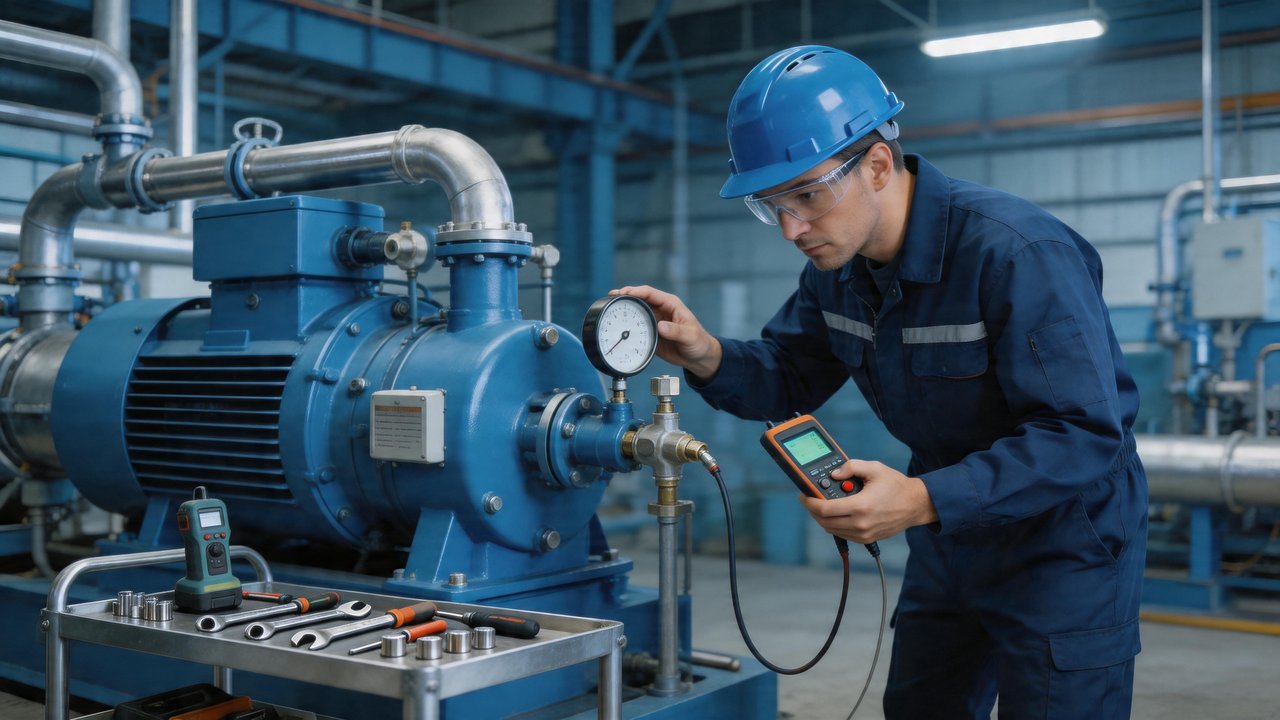 制冷压缩机检修场景