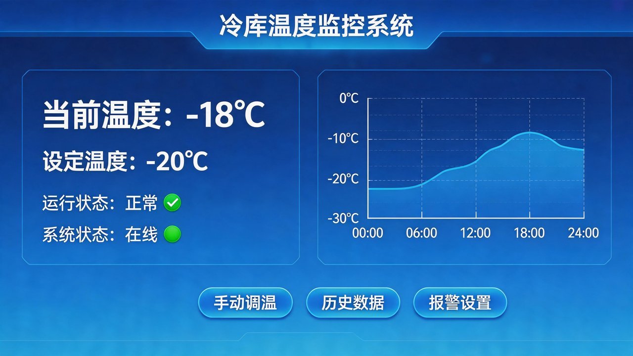 冷库温度监控系统界面