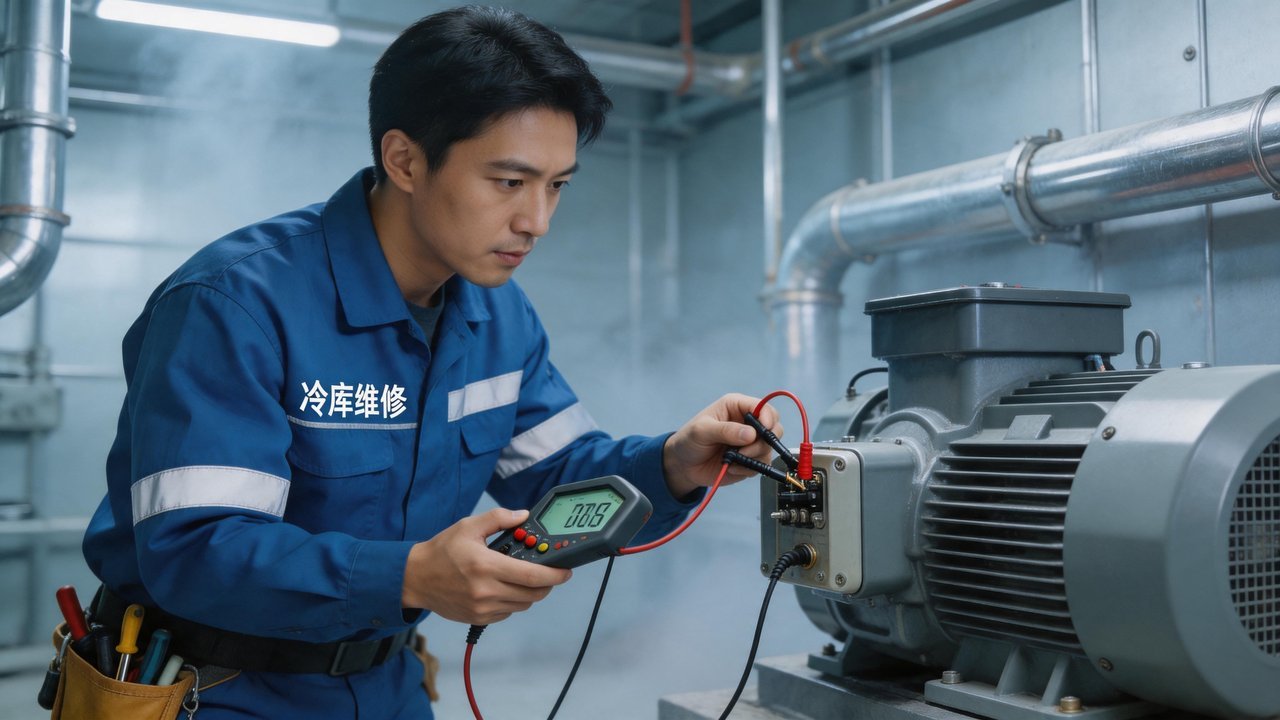 维修工程师检测电机