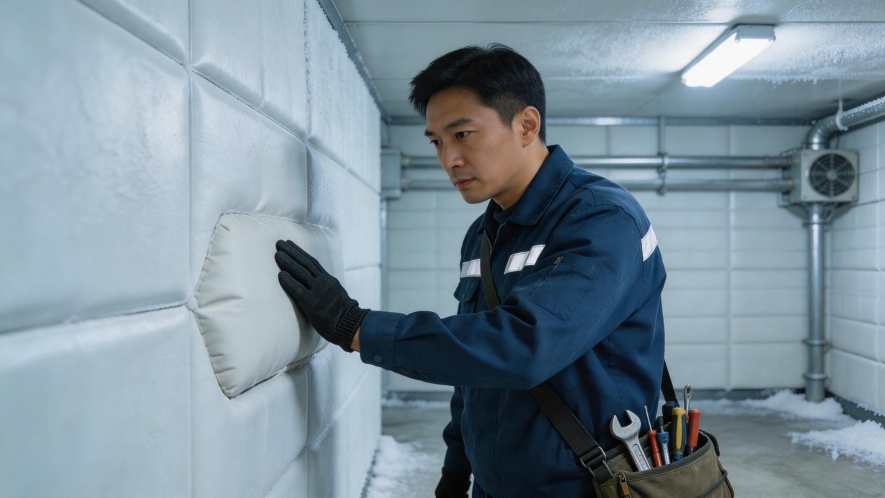 维修师傅检查库板
