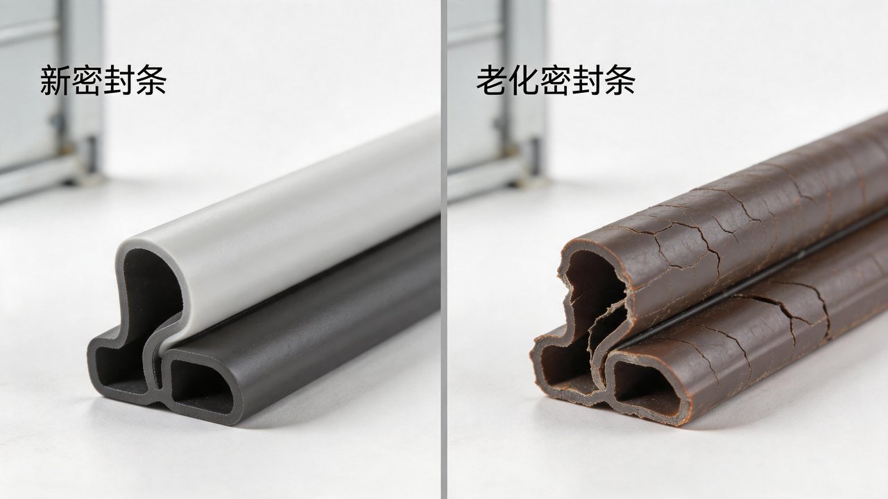 密封条老化对比图